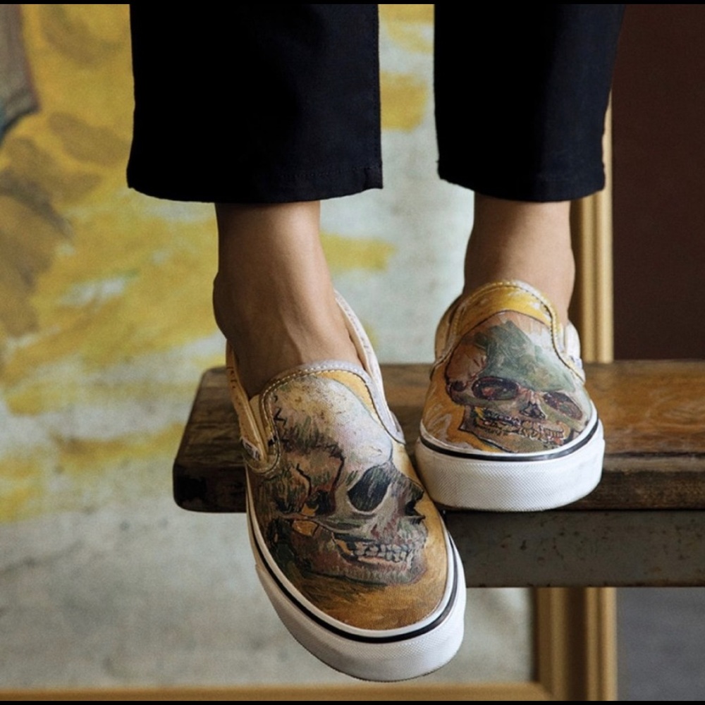 Vans Vincent Van Gogh Skull Slip-On